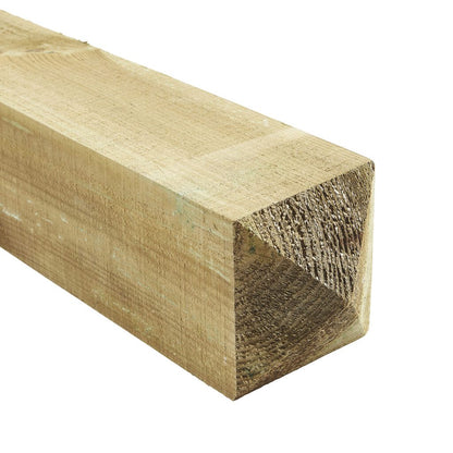 150mm x 150mm x 2.4m Pointed Gate Post